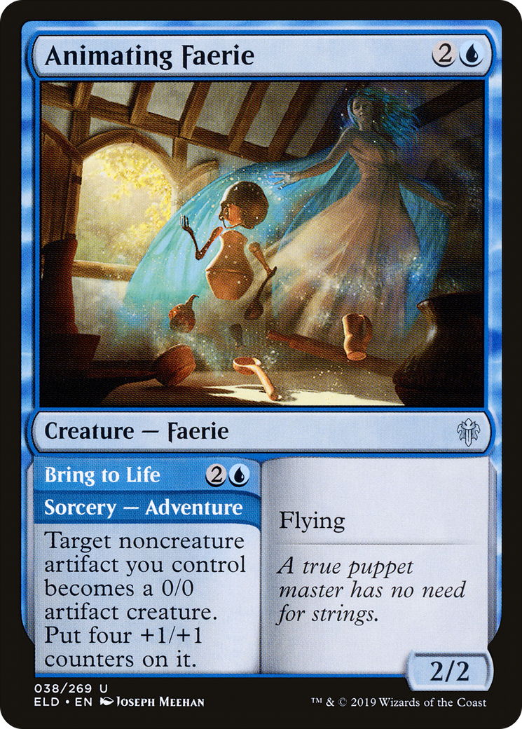 Image of Animating Faerie (ELD-038) - Throne of Eldraine Foil