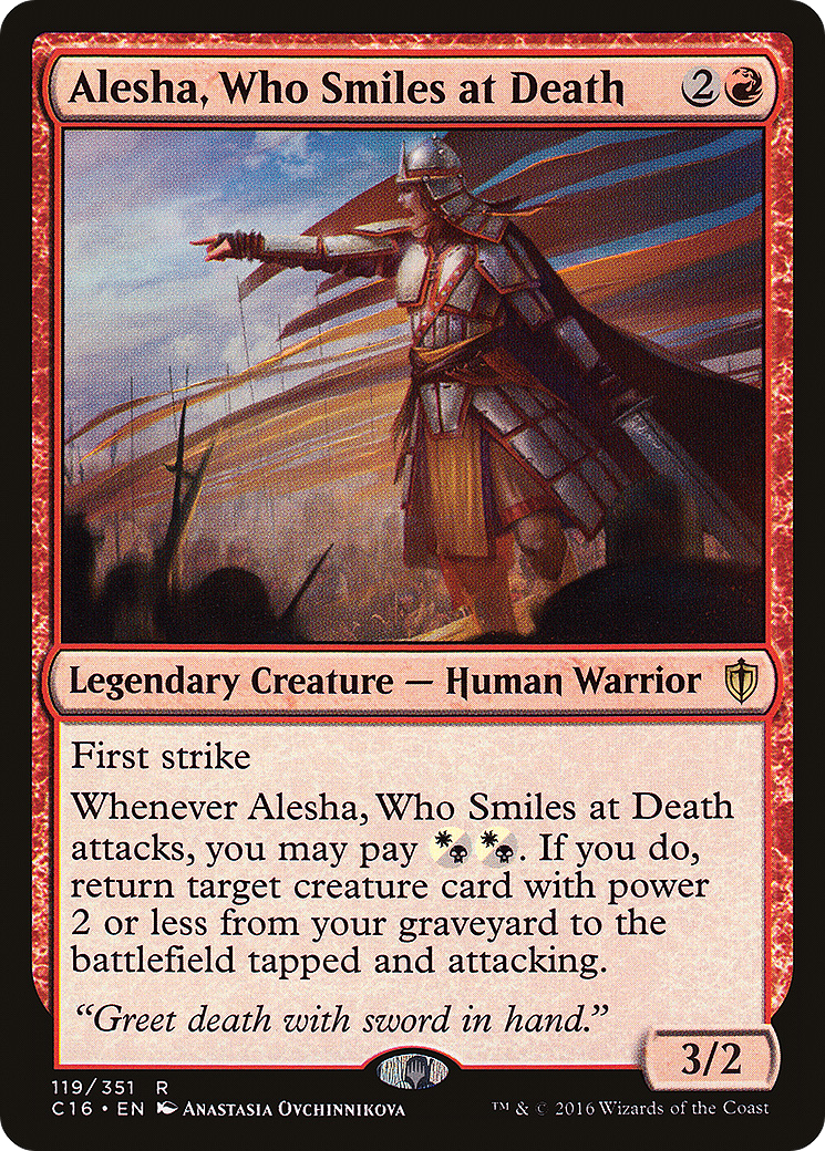 Image of Alesha, Who Smiles at Death (C16-119) - Commander 2016