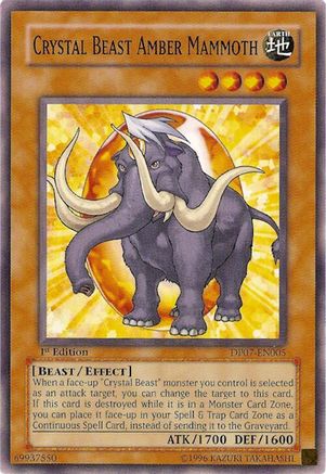 Image of Crystal Beast Amber Mammoth (DP07-EN005) - Duelist Pack 7: Jesse Anderson Unlimited