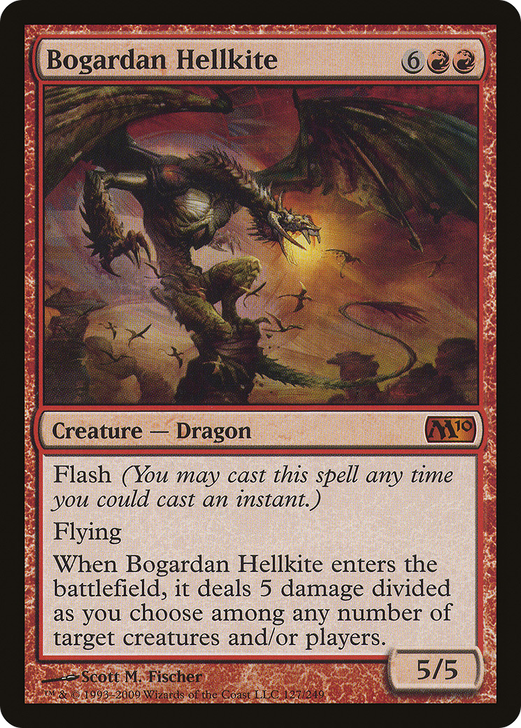 Image of Bogardan Hellkite (M10-127) - Magic 2010 Foil