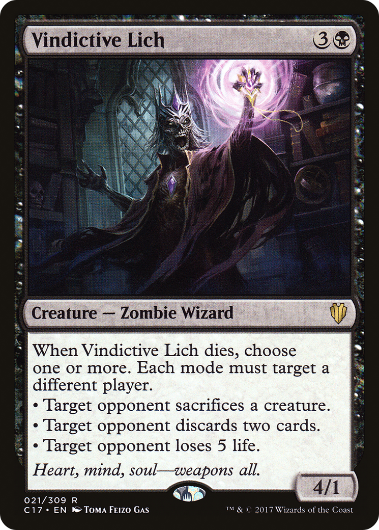 Image of Vindictive Lich (C17-021) - Commander 2017