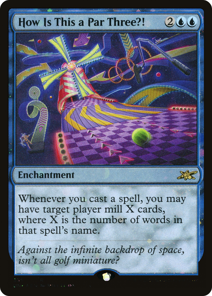 Image of How Is This a Par Three?! (Galaxy Foil) (UNF-335) - Unfinity Foil