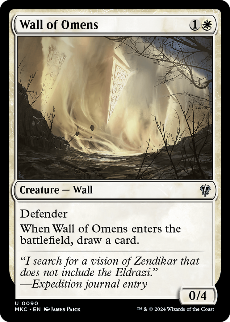 Image of Wall of Omens (MKC-090) - Murders at Karlov Manor Commander