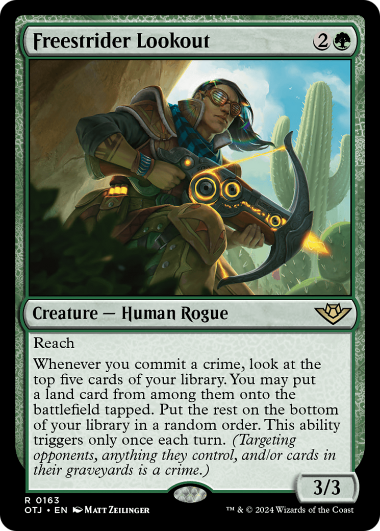 Image of Freestrider Lookout (OTJ-163) - Outlaws of Thunder Junction Foil