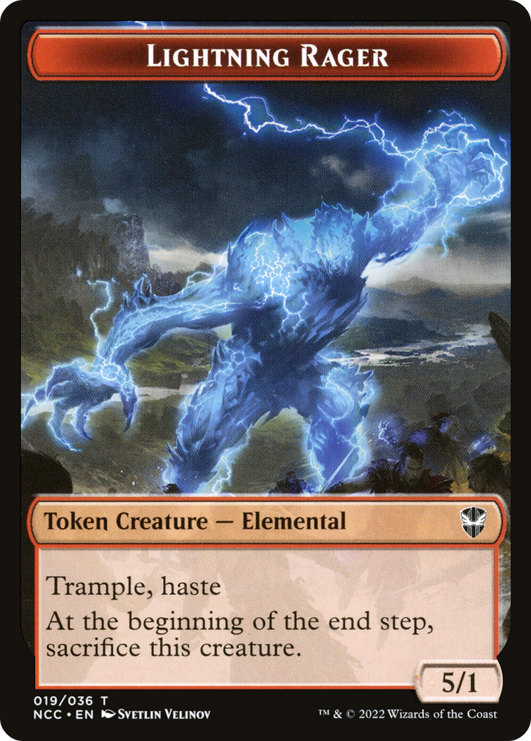 Image of Lightning Rager (TNCC-019) - New Capenna Commander Tokens Foil