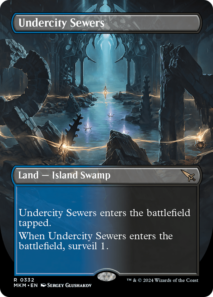 Image of Undercity Sewers (Borderless) (MKM-332) - Murders at Karlov Manor (Borderless)