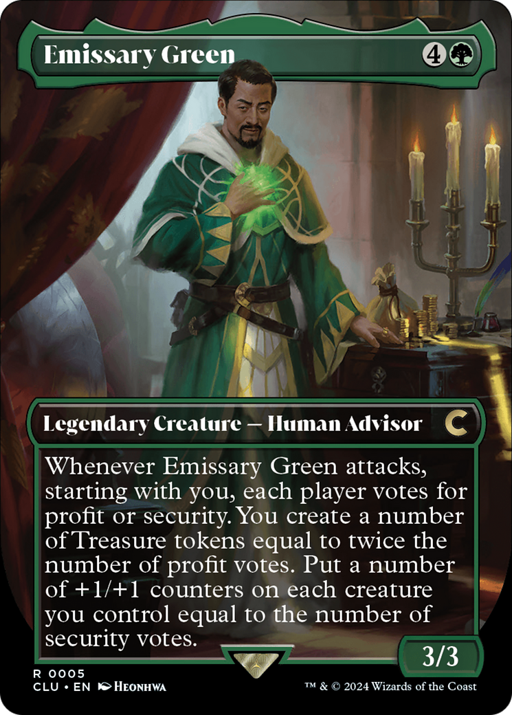 Image of Emissary Green (Borderless) (CLU-005) - Ravnica: Clue Edition (Borderless)