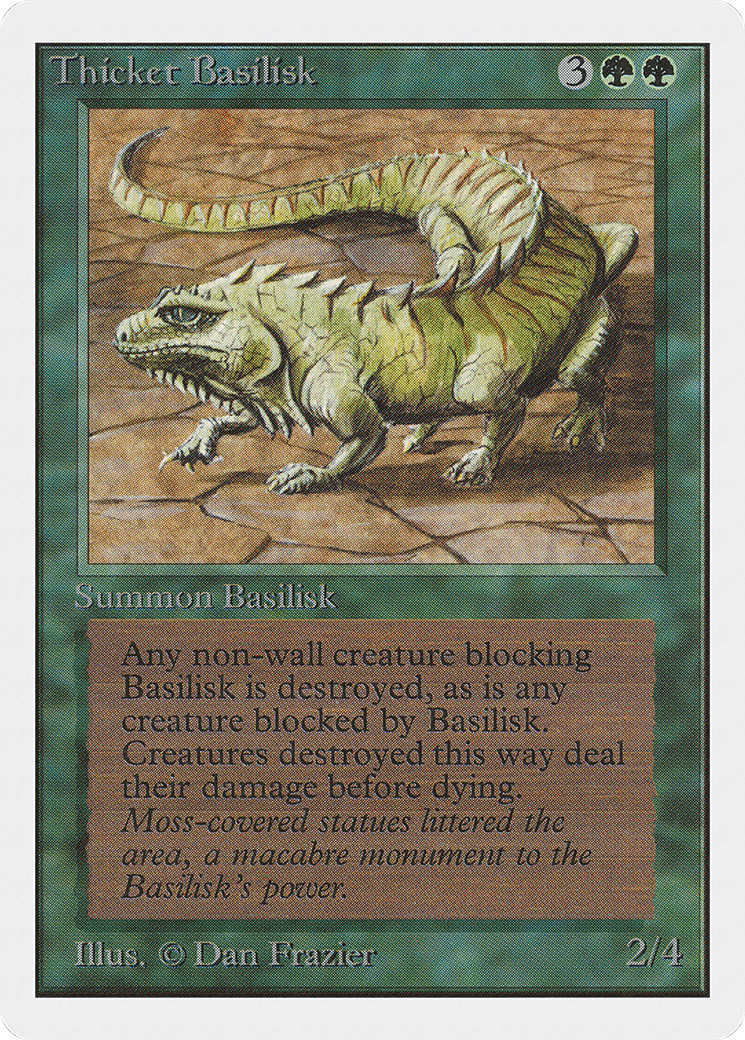 Image of Thicket Basilisk (2ED-) - Unlimited Edition