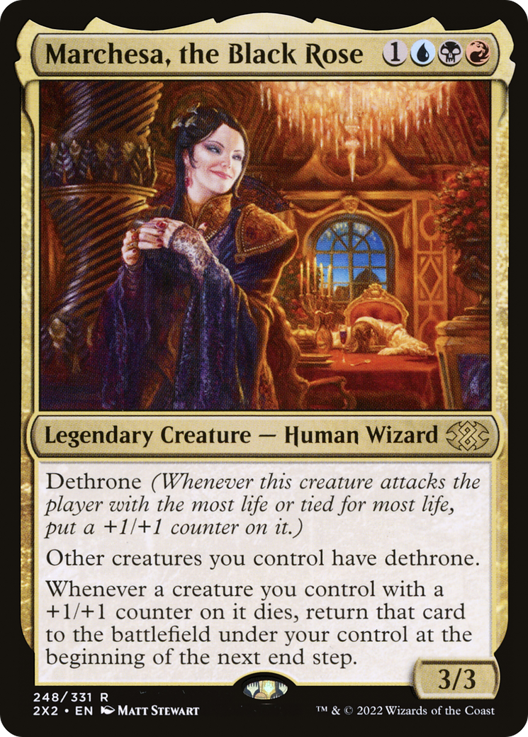 Image of Marchesa, the Black Rose (2X2-248) - Double Masters 2022 Foil