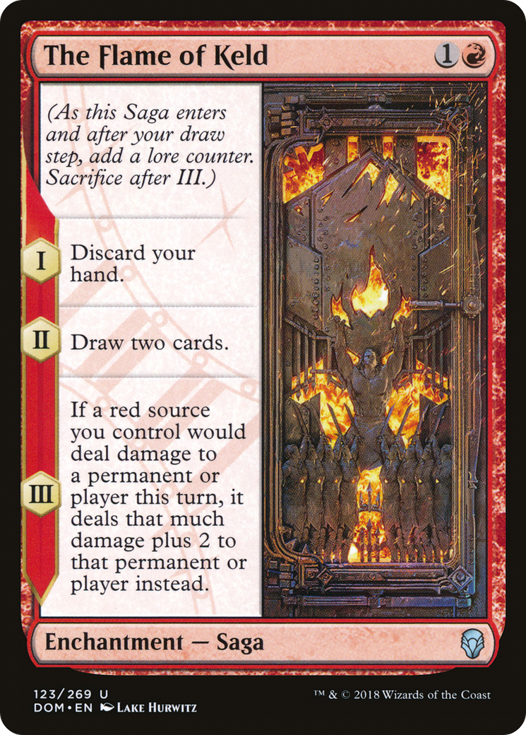 Image of The Flame of Keld (DOM-123) - Dominaria Foil