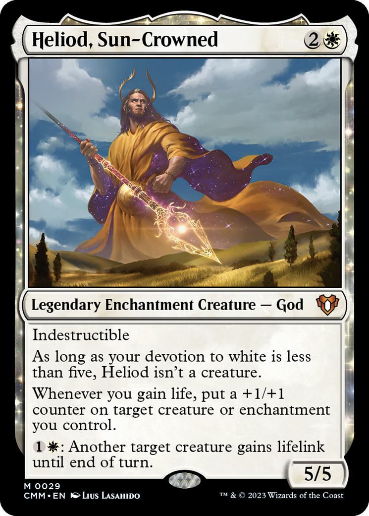 Image of Heliod, Sun-Crowned (CMM-029) - Commander Masters: (enchantment) Foil