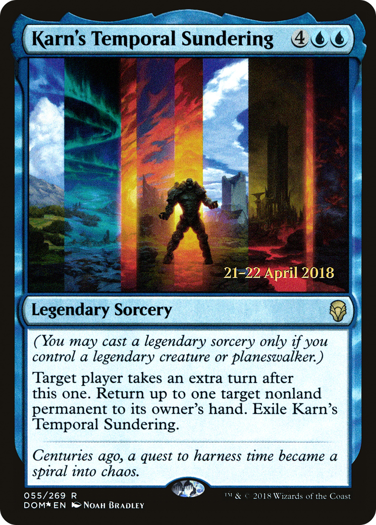 Image of Karn's Temporal Sundering (PRE-055) - Dominaria Promos Foil