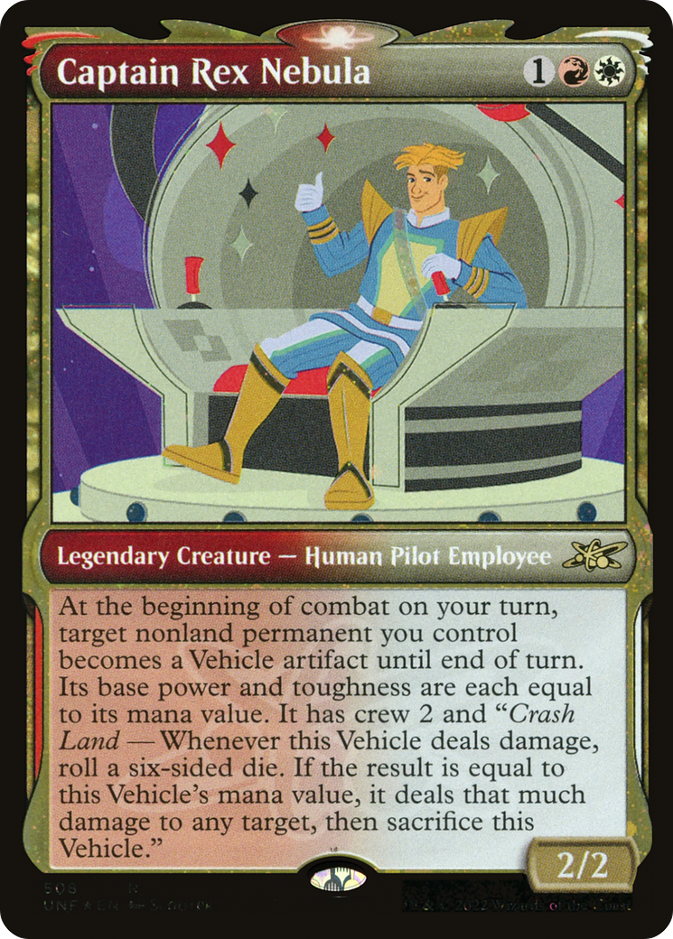 Image of Captain Rex Nebula (Showcase) (Galaxy Foil) (UNF-508) - Unfinity: (Showcase) Foil