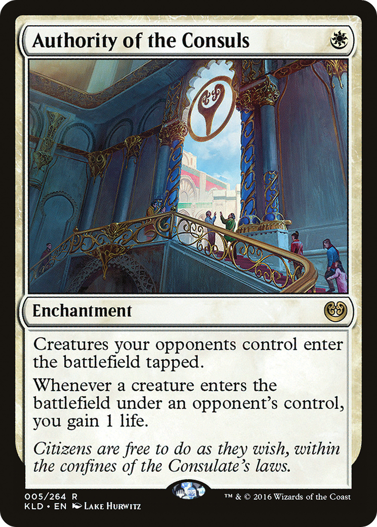 Image of Authority of the Consuls (KLD-005) - Kaladesh Foil