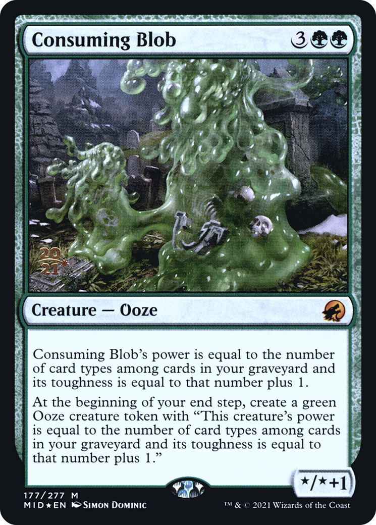 Image of Consuming Blob (PRE-177) - Innistrad: Midnight Hunt Promos Foil