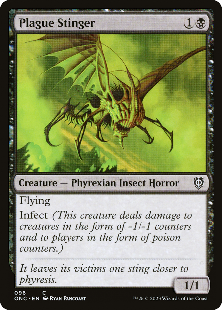 Image of Plague Stinger (ONC-096) - Phyrexia: All Will Be One Commander