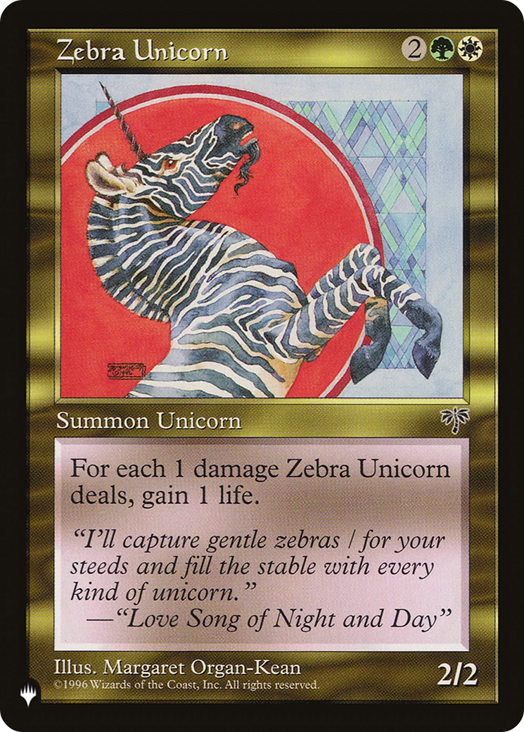 Image of Zebra Unicorn (LIST-MIR-290) - The List