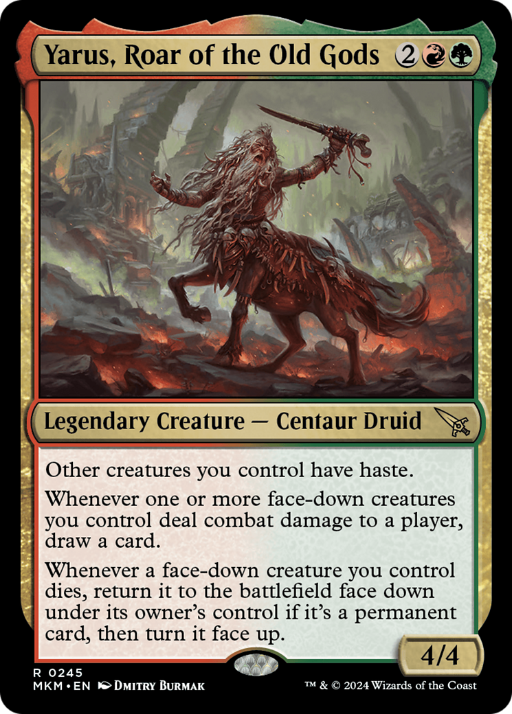 Image of Yarus, Roar of the Old Gods (MKM-245) - Murders at Karlov Manor Foil
