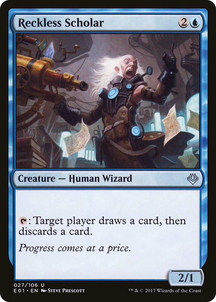Image of Reckless Scholar (AC2-027) - Archenemy: Nicol Bolas