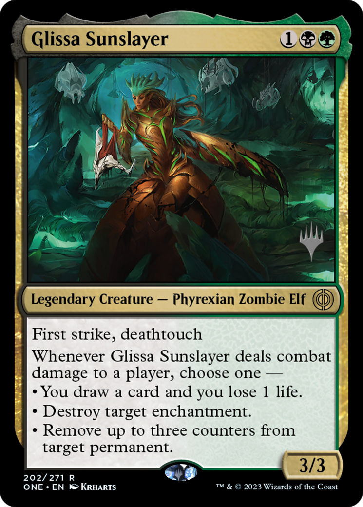 Image of Glissa Sunslayer (PPONE-202) - Phyrexia: All Will Be One Promos