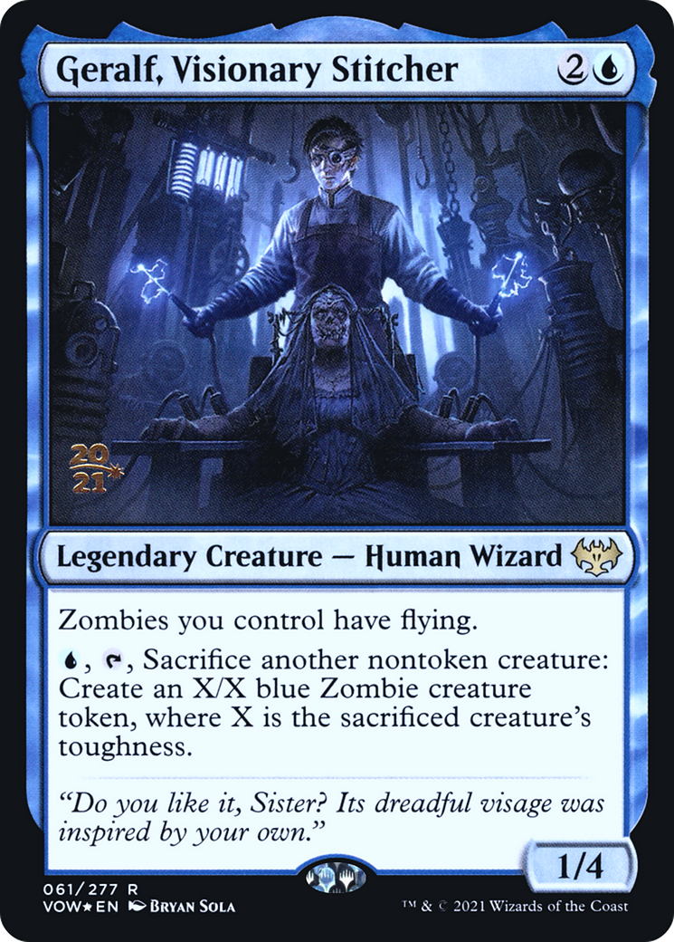 Image of Geralf, Visionary Stitcher (PRE-061) - Innistrad: Crimson Vow Promos Foil