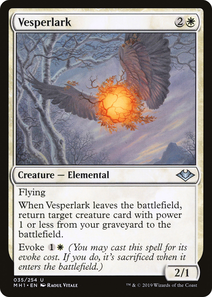 Image of Vesperlark (MH1-035) - Modern Horizons Foil