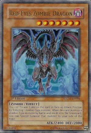 Image of Red-Eyes Zombie Dragon (SDZW-EN001) - Structure Deck: Zombie World 1st Edition