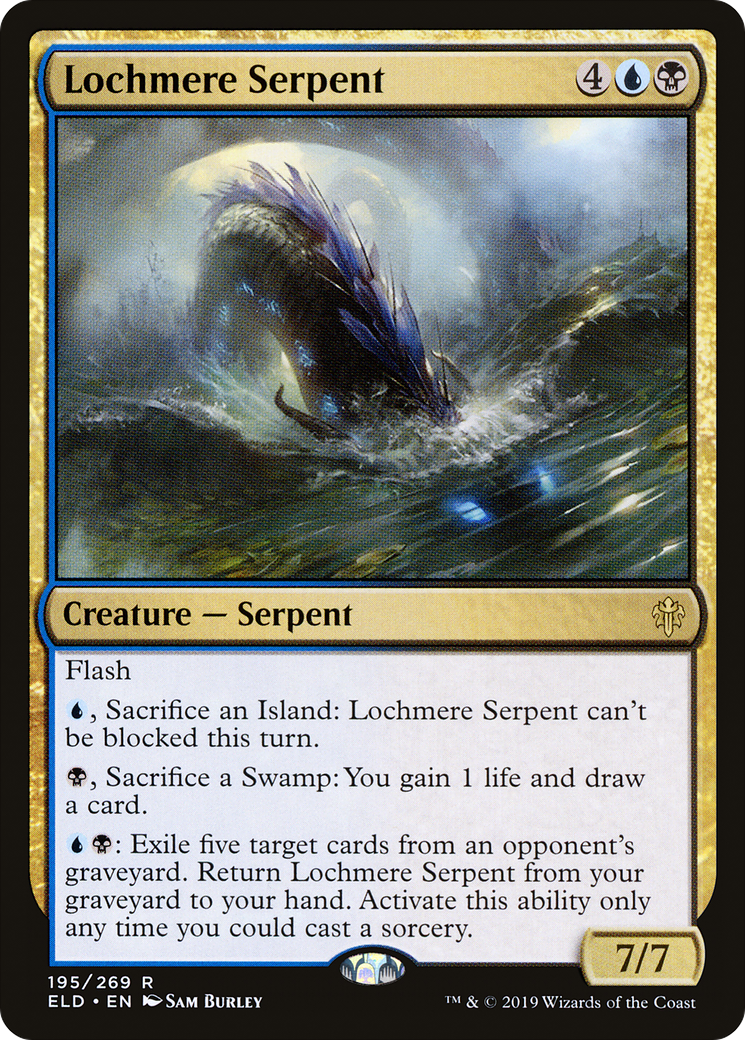 Image of Lochmere Serpent (ELD-195) - Throne of Eldraine Foil