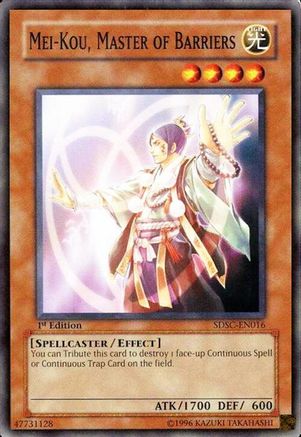 Image of Mei-Kou, Master of Barriers (SDSC-EN016) - Structure Deck: Spellcaster's Command Unlimited
