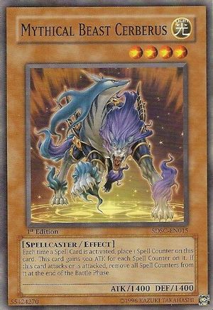 Image of Mythical Beast Cerberus (SDSC-EN015) - Structure Deck: Spellcaster's Command 1st Edition