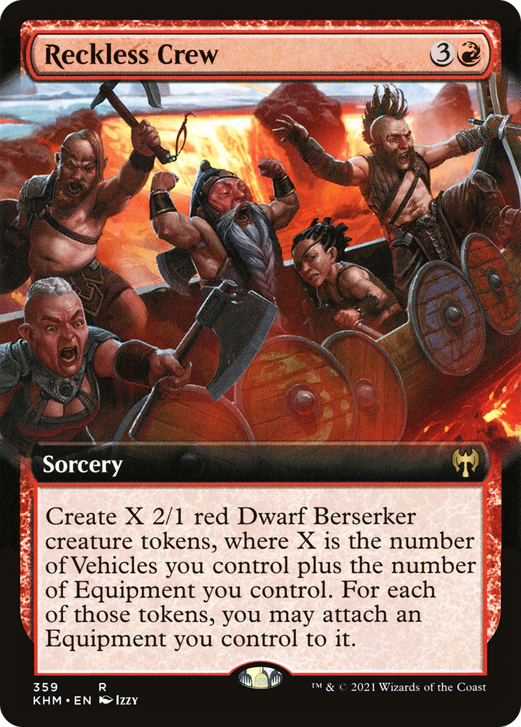 Image of Reckless Crew (Extended Art) (KHM-359) - Kaldheim: (Extended Art)
