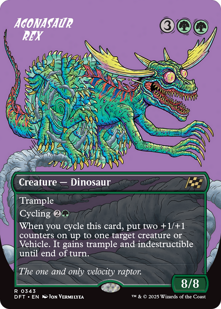 Image of Agonasaur Rex (Borderless) (DFT-343) - Aetherdrift (Borderless)