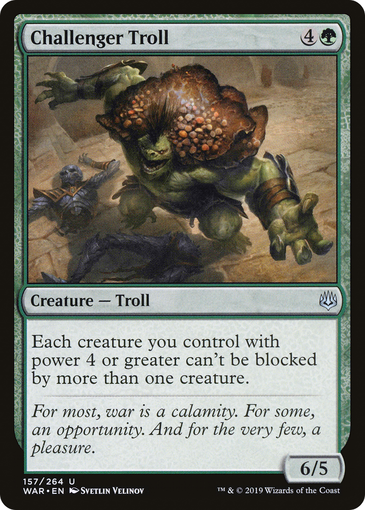 Image of Challenger Troll (WAR-157) - War of the Spark Foil