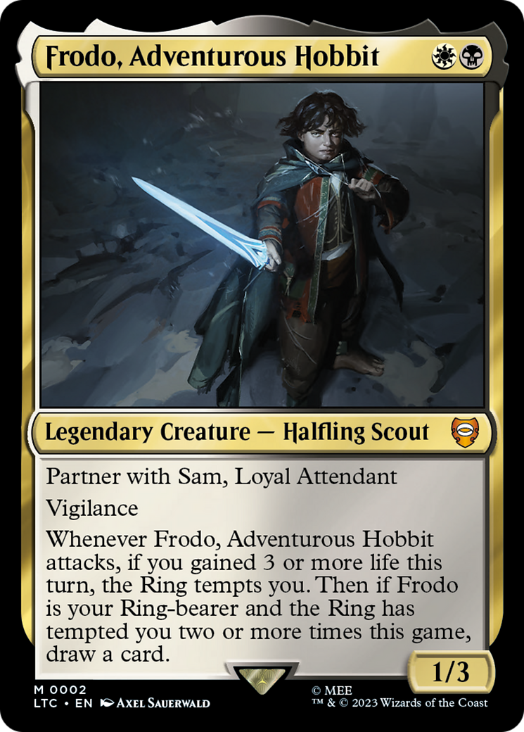 Image of Frodo, Adventurous Hobbit (LTC-002) - Tales of Middle-earth Commander Foil