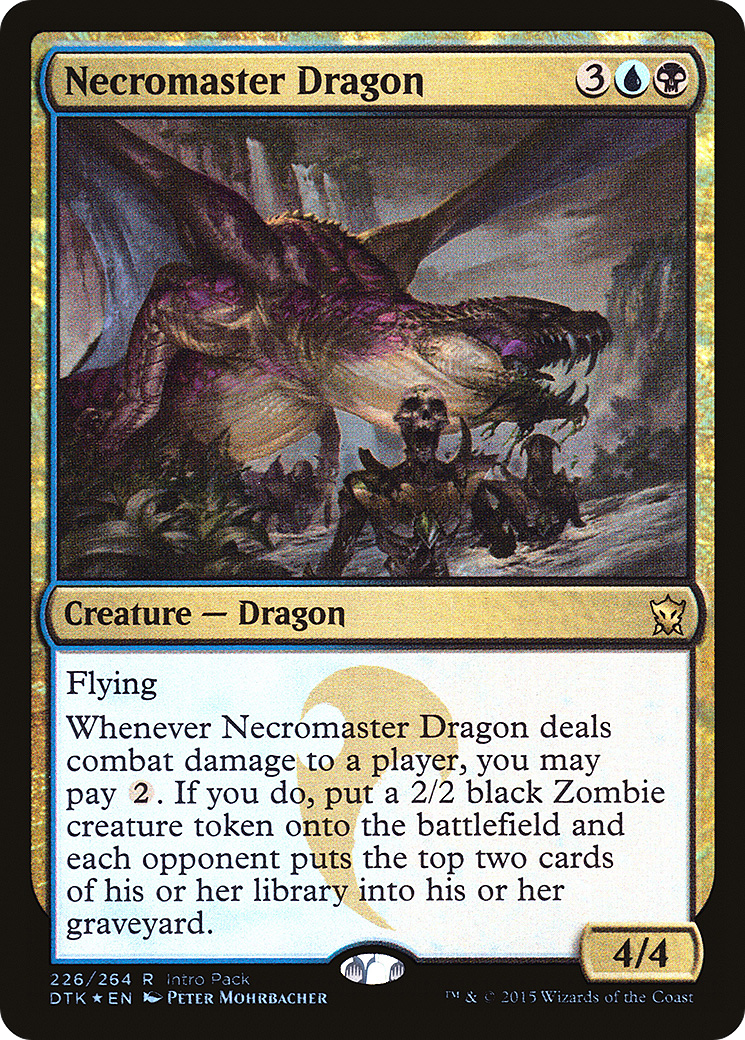 Image of Necromaster Dragon (UMP-226) - Dragons of Tarkir Promos Foil