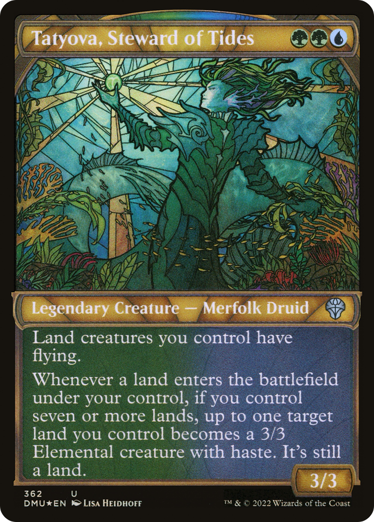 Image of Tatyova, Steward of Tides (Textured Foil) (DMU-362) - Dominaria United: (Showcase) Foil