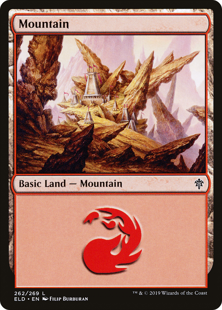 Image of Mountain (262) (ELD-262) - Throne of Eldraine Foil