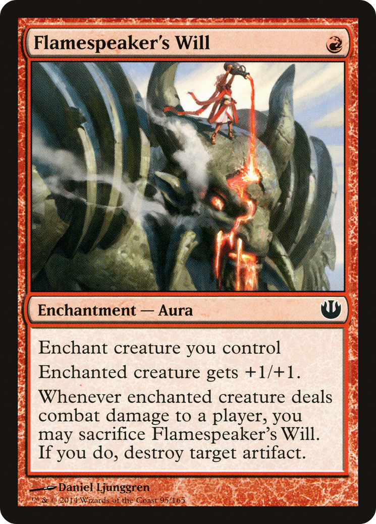 Image of Flamespeaker's Will (JOU-095) - Journey into Nyx Foil