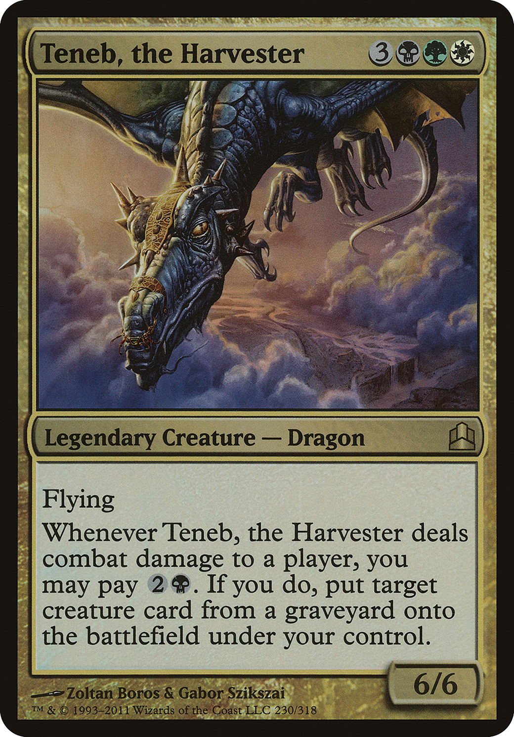 Image of Teneb, the Harvester (Commander) (OVER-230) - Commander 2011 Oversized Foil