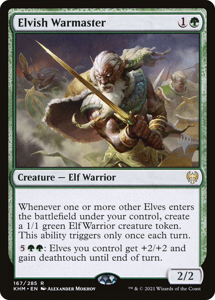 Image of Elvish Warmaster (PPKHM-167) - Kaldheim Promos