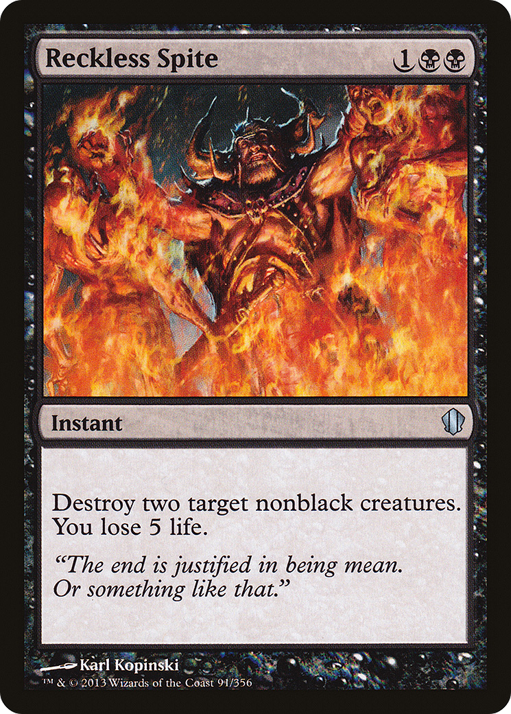 Image of Reckless Spite (C13-091) - Commander 2013