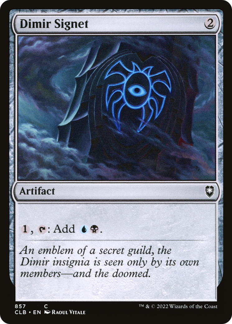 Image of Dimir Signet (CLB-857) - Commander Legends: Battle for Baldur's Gate