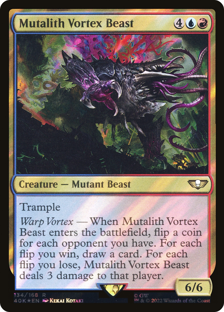 Image of Mutalith Vortex Beast (Surge Foil) (40K-134) - Warhammer 40,000 Commander Foil