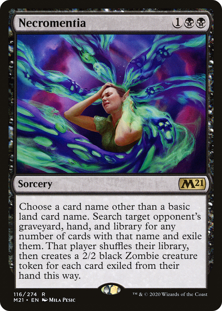 Image of Necromentia (M21-116) - Core Set 2021