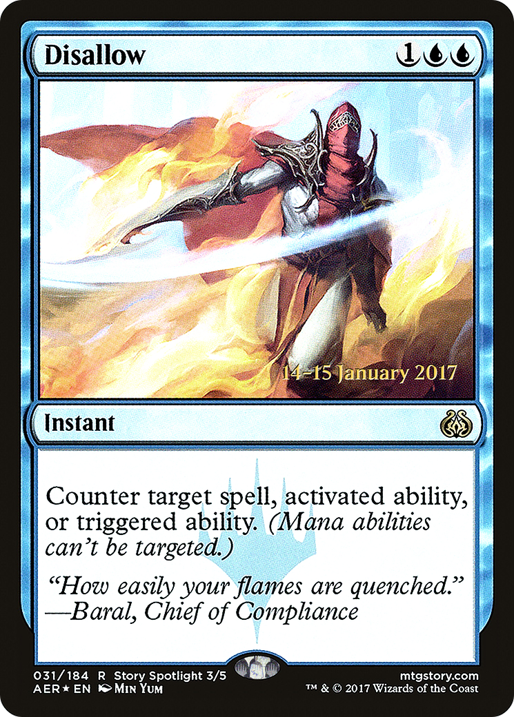 Image of Disallow (PRE-031) - Aether Revolt Promos Foil