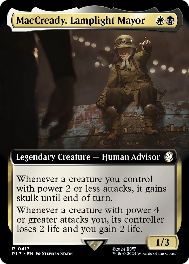 Image of MacCready, Lamplight Mayor (Extended Art) (PIP-417) - Fallout: (Extended Art)