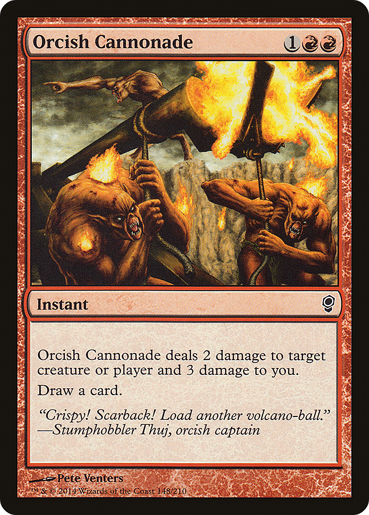 Image of Orcish Cannonade (CNS-148) - Conspiracy Foil