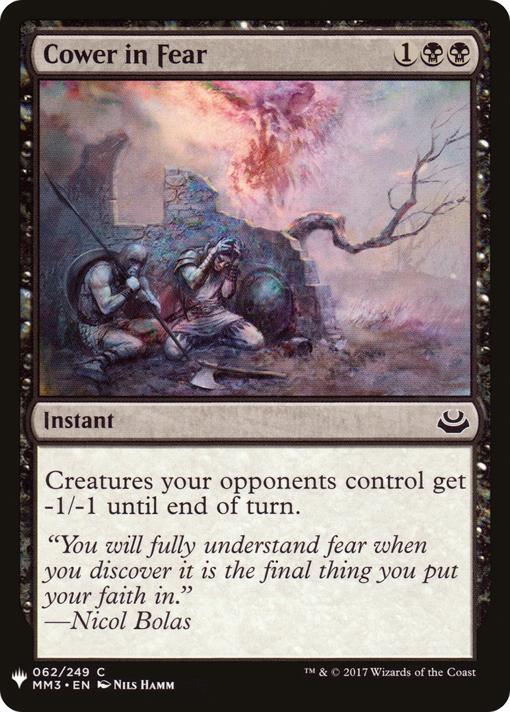 Image of Cower in Fear (LIST-062) - The List