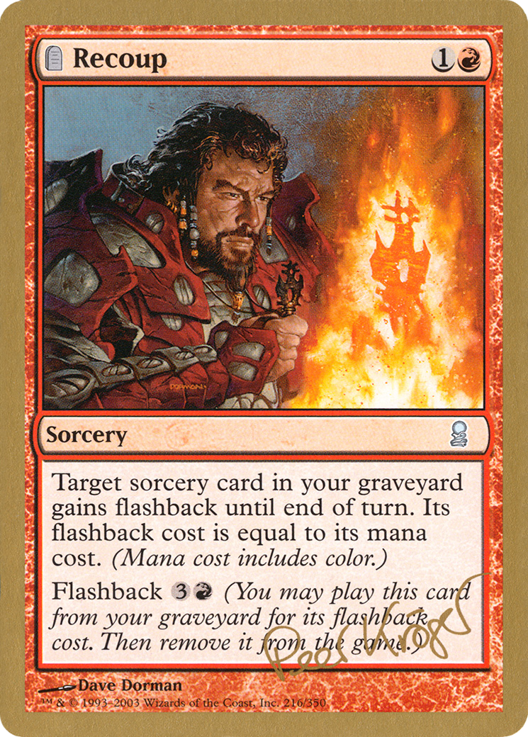 Image of Recoup - 2003 Peer Kroger (ODY) (WCD-) - World Championship Decks 2003: (tombstone)