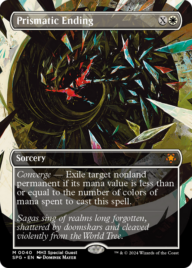 Image of Prismatic Ending (Borderless) (SPG-040) - Special Guests (Borderless) Foil